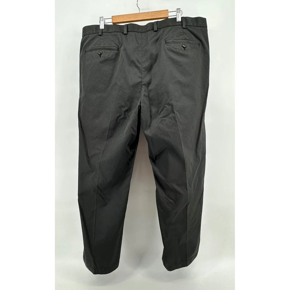 Brooks Brothers Clark Advantage Chino Pants Mens 42x30 Black Cotton Lightweight